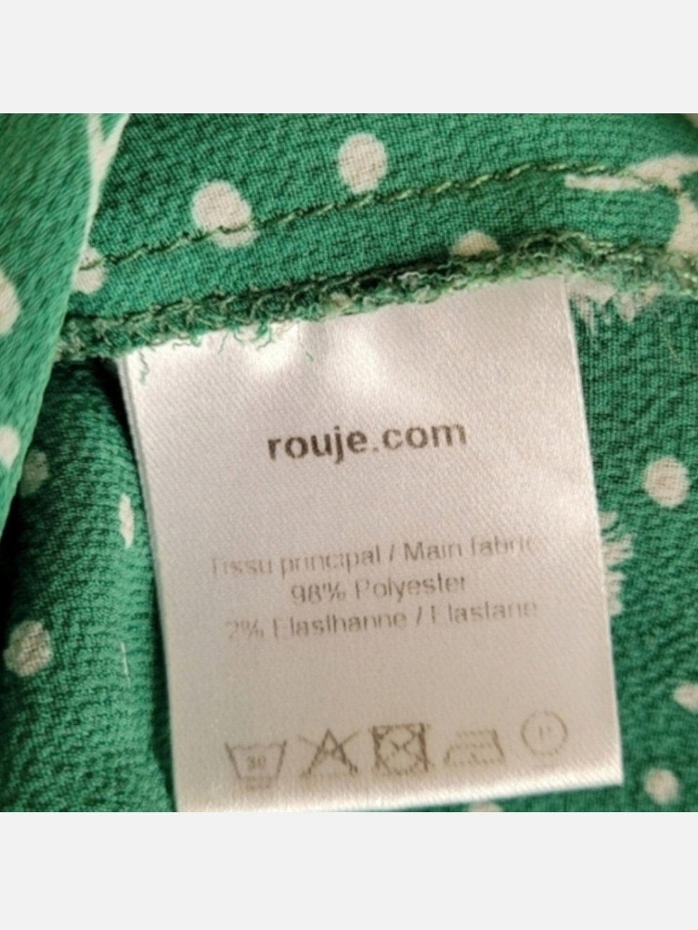 ROUJE ANGELE GREEN RUFFLE FLORAL SKIRT - Picture 5 of 7